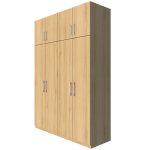 Tủ quần áo 4 buồng và ngăn trên chứa đồ TQA03 - Ảnh 7