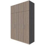 Tủ quần áo 4 buồng và ngăn trên chứa đồ TQA03 - Ảnh 4